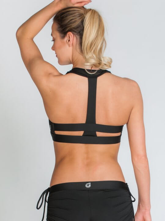 Grace sportmelltartó fekete - fitness ruházat, jógafelszerelés, női ruha rendelés - webáruház, webshop